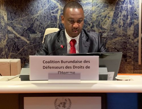 Déclaration orale de la CBDDH lors de la Pré session EPU du 4ème cycle sur Burundi